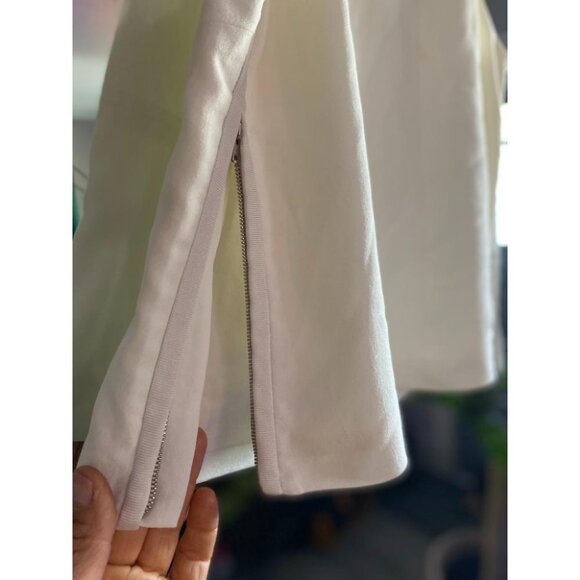 Women's IRO Paris White Sleeveless Top Side Zip Minimalist Chic Blouse - Picture 3 of 4